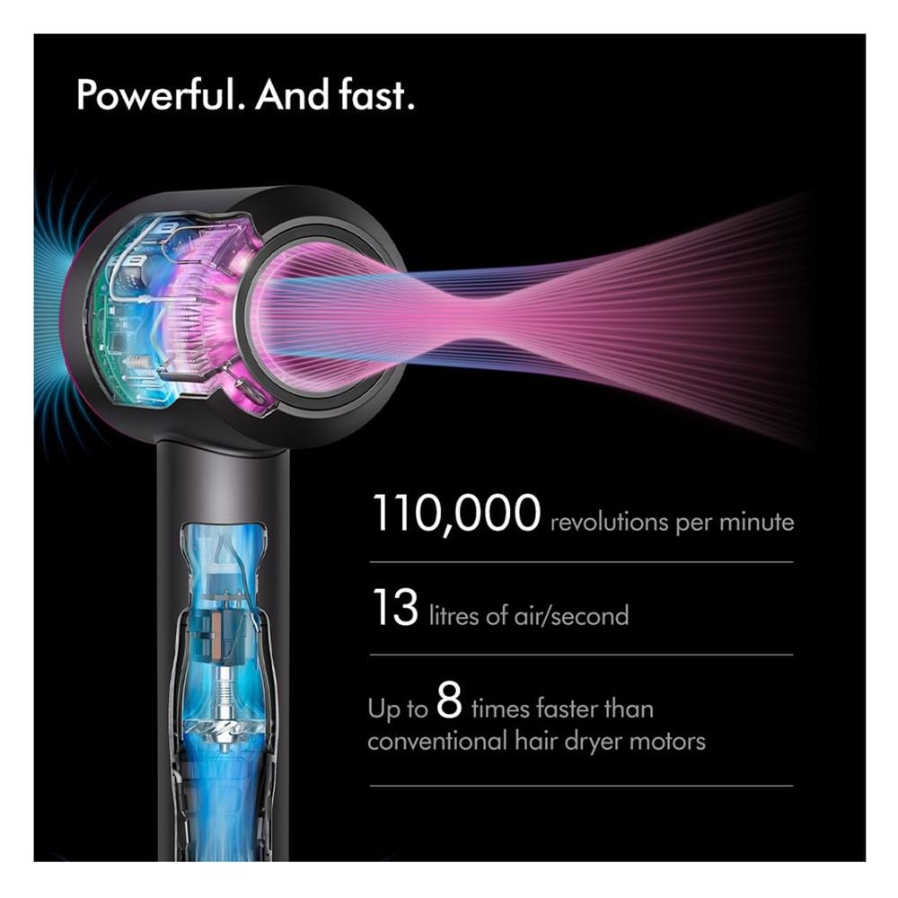 ไดร์เป่าผม DYSON HD08 SUPERSONIC LITE สีดำ/นิกเกิล 1600 วัตต์