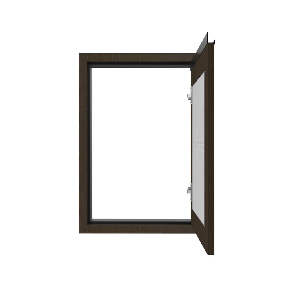 บานซิงค์เดี่ยวเกล็ดเต็ม JUPITER SILKY BROWN 47x67 ซม. สีน้ำตาล