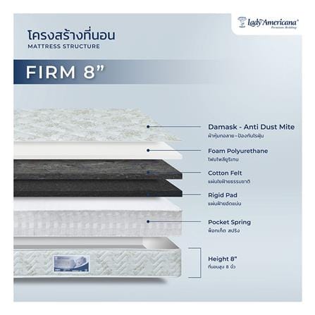 ที่นอนพ็อกเก็ตสปริง 3.5 ฟุต LADY AMERICANA รุ่น ็HOTEL_4