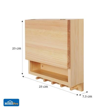กล่องกุญแจ 10 ดอก AZLE 25X25 ซม. สีธรรมชาติ_7