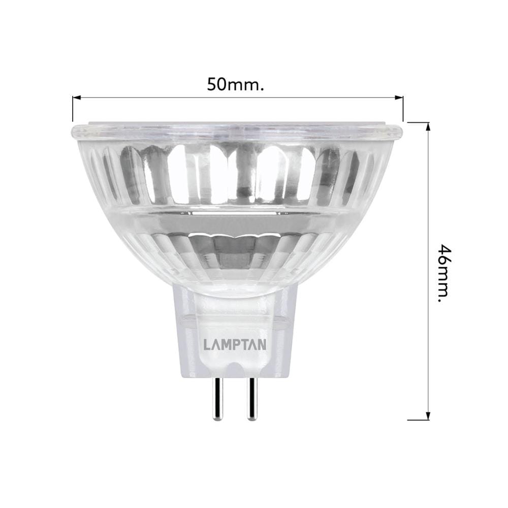 หลอด LED LAMPTAN MR16 GLAZE 7 วัตต์ COOL WHITE GU5.3