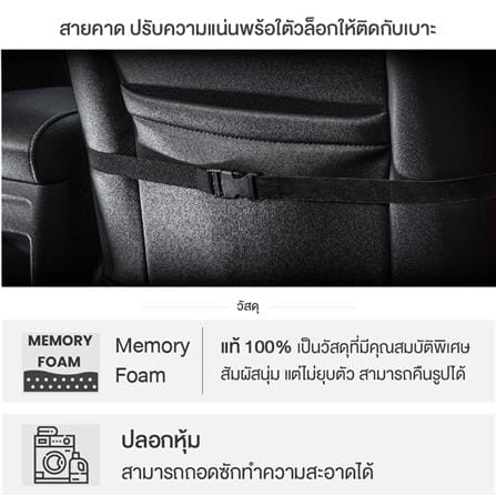เบาะรองหลัง ERGOTREND LIMO สีเทา_3