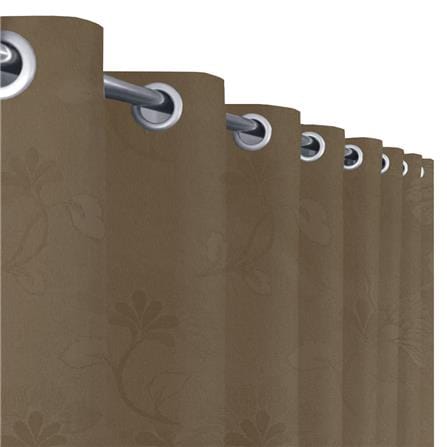 ผ้าม่าน EYELET HOME LIVING STYLE SASHEER 140X220 ซม. สีน้ำตาล_1