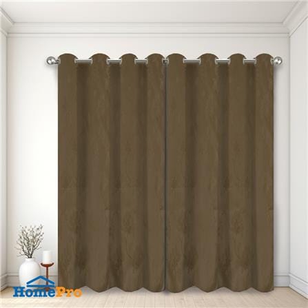 ผ้าม่าน EYELET HOME LIVING STYLE SASHEER 140X220 ซม. สีน้ำตาล_3