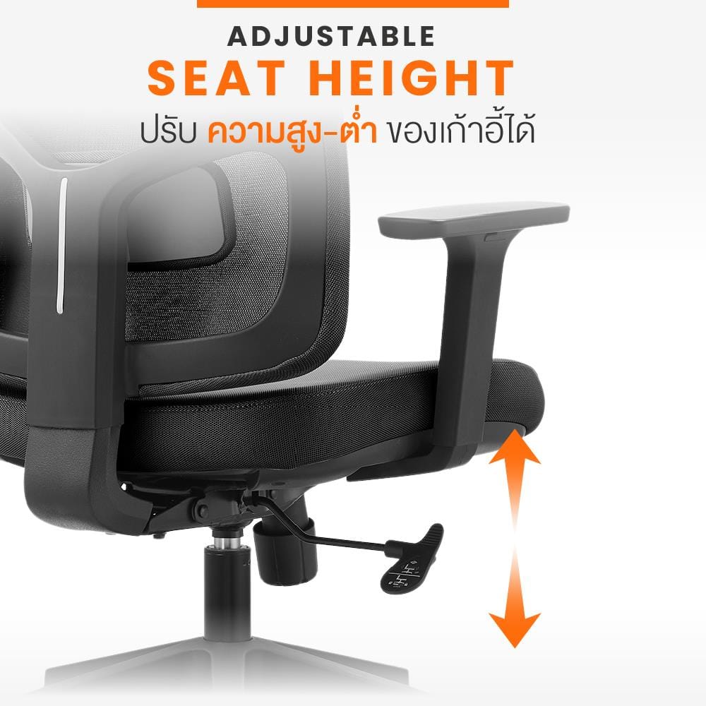 เก้าอี้สุขภาพ ERGOTREND MILTON สีดำ