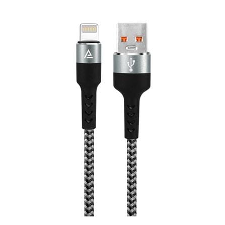 สายชาร์จ USB-A TO LIGHTNING ASAKI A-2071 1.5 เมตร สีเทา_0