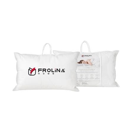 หมอนหนุน ขนห่านเทียม FROLINA MAJESTIC DOWN SOFT 19x29 นิ้ว สีขาว_5