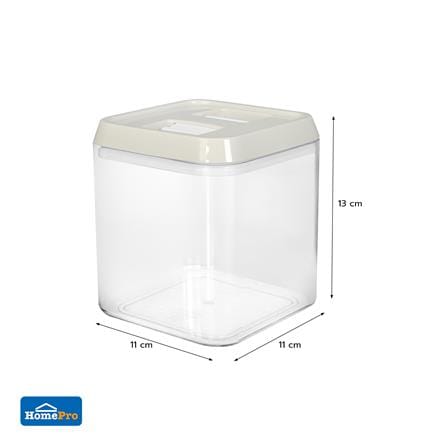 ขวดโหลเหลี่ยม PS ฝาบีบ KECH WRING 1 ลิตร สีขาว/ใส_5