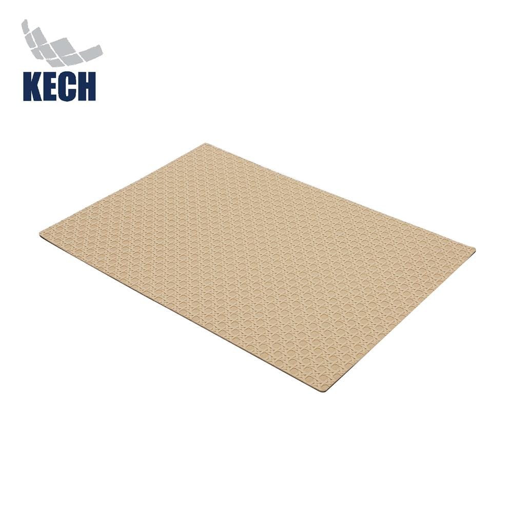 แผ่นรองจานหนัง PU KECH COTTA สีน้ำตาลอ่อน_0