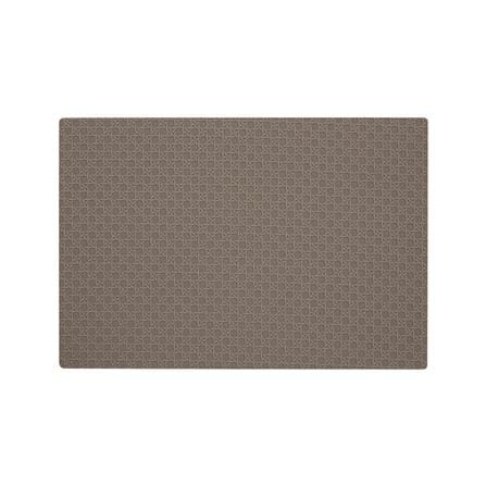 แผ่นรองจานหนัง PU KECH COTTA สีน้ำตาลเข้ม_2