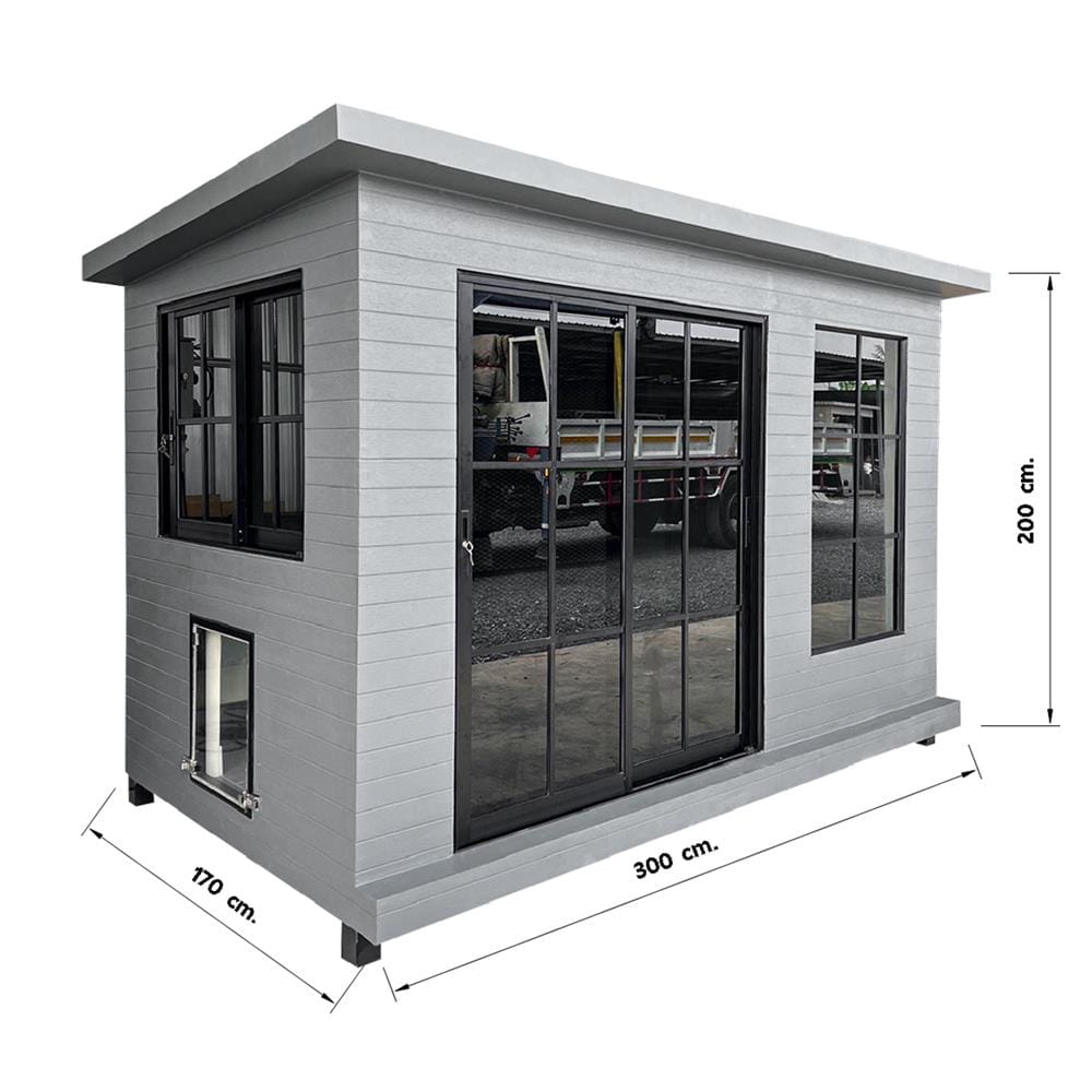 บ้านหมา บ้านแมว T.C. DOGHOUSE 34 CLASSIC 170X300X200 ซม.