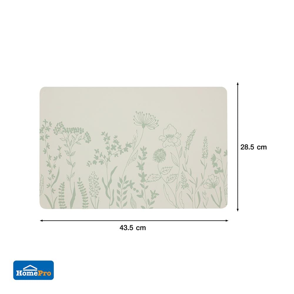 แผ่นรองจานหนัง PU KECH ALL PLANT สีฟ้า
