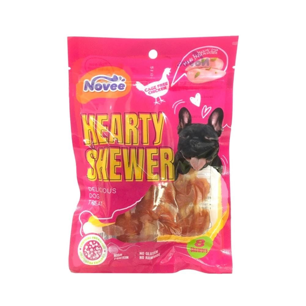 ขนมสุนัข NOVEE HEARTY TREATS SKEWER 8 ชิ้น