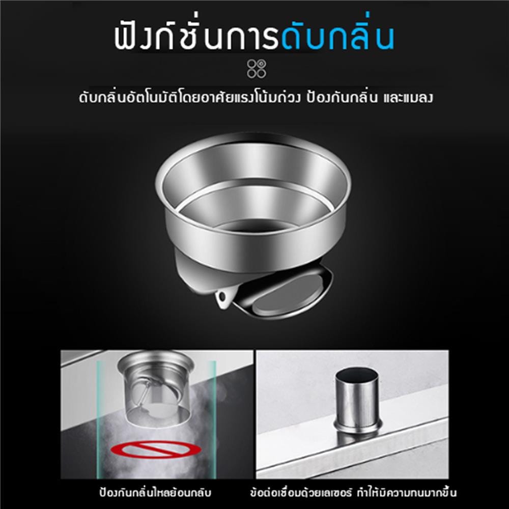 รางน้ำทิ้ง CASSA CL0143 20 ซม. สีเงิน