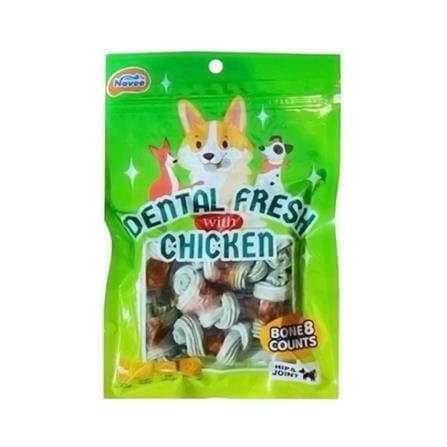 ขนมสุนัข NOVEE DENTAL FRESH CHICKEN BONES 8 ชิ้น_0