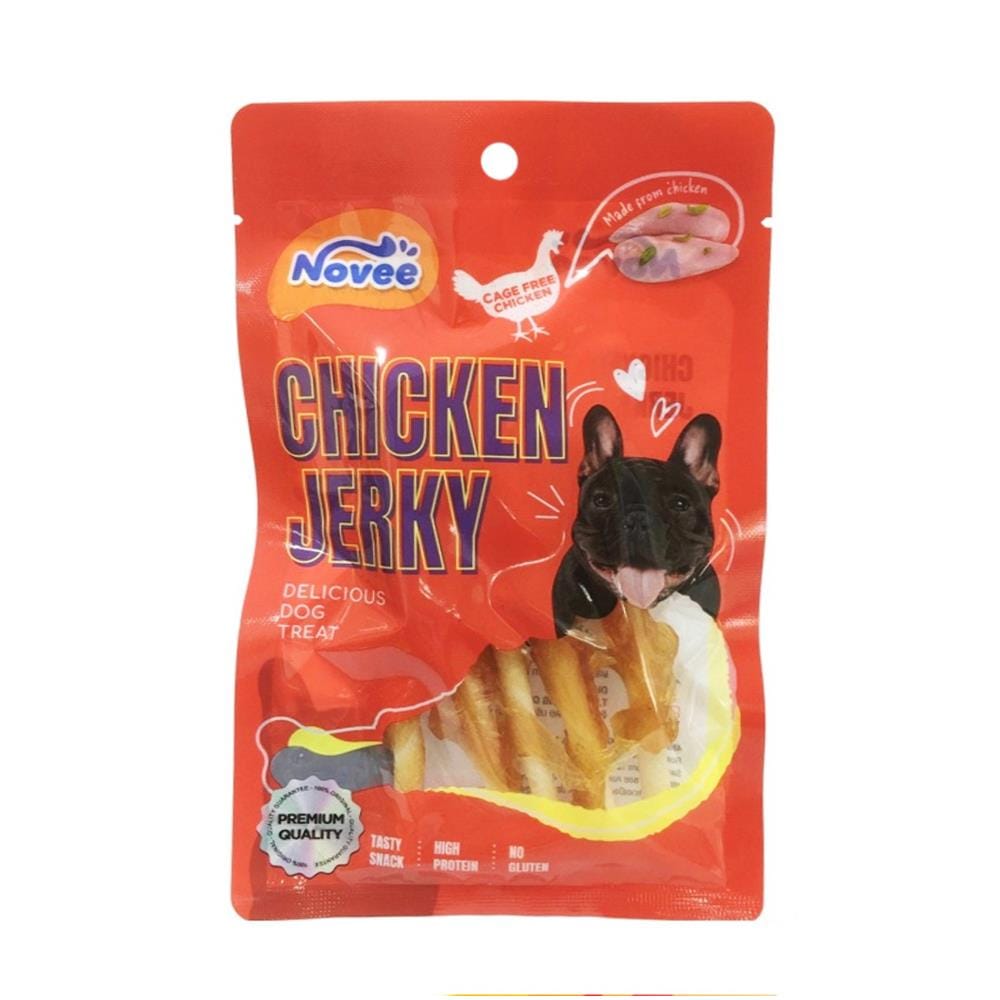 ขนมสุนัข NOVEE SPIRAL CHICKEN CRUNCHY STICK 5 ชิ้น