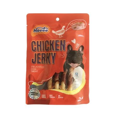 ขนมสุนัข NOVEE SPIRAL SOFT CHICKEN GIZZARD T STICK 4 ชิ้น_0