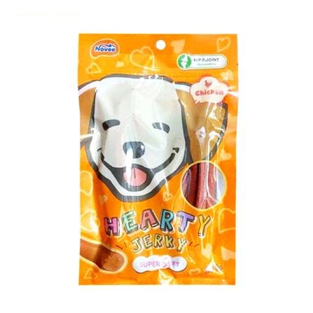 ขนมสุนัข NOVEE HEARTY JERKY CHICKEN FLAVOR 100 ก.