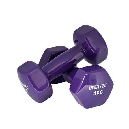 ดัมเบลหุ้มไวนิล IRONTEC 4 กก. สีม่วง_2