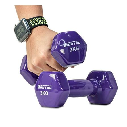 ดัมเบลหุ้มไวนิล IRONTEC 2 กก. สีม่วง_4