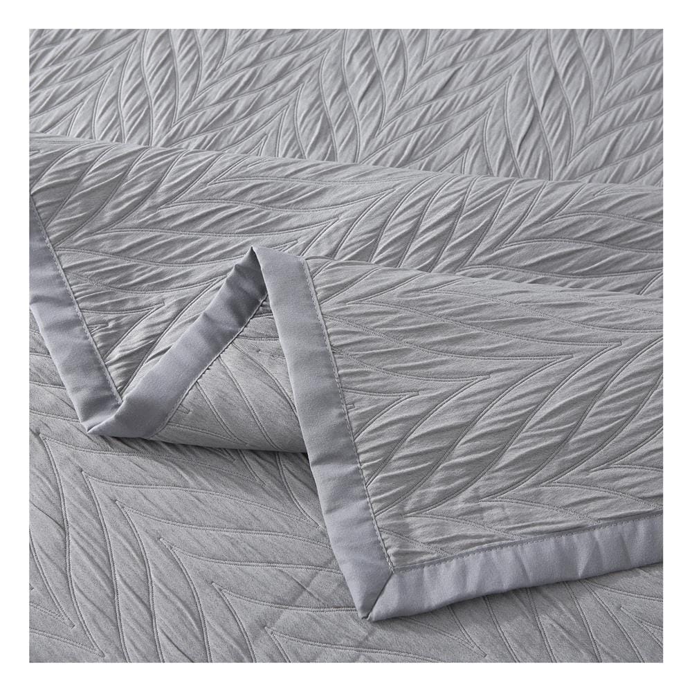 ผ้าคลุมเตียง 6 ฟุต HOME LIVING STYLE ASTON สีเทา