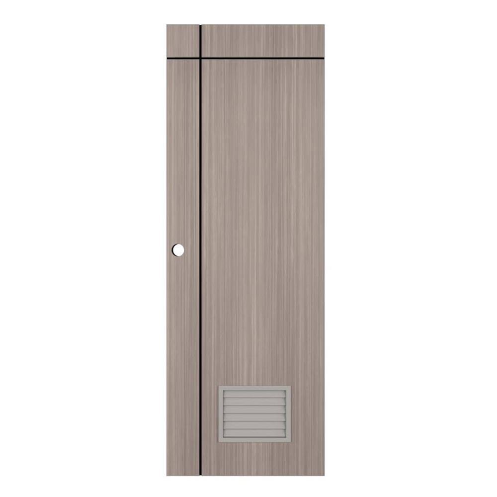ประตูห้องน้ำ UPVC PARAZZO PUL-B06 70X200 ซม. สีเท็กซัส โอ๊ค เจาะลูกบิด