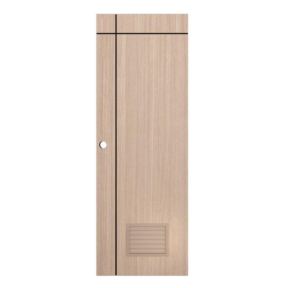 ประตูห้องน้ำ UPVC PARAZZO PUL-B06 70X200 ซม. สีบีช เจาะลูกบิด