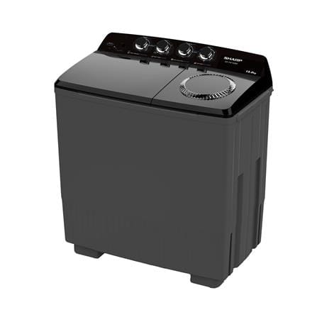 เครื่องซักผ้า 2 ถัง SHARP ES-TW150BK 15 กก. สีดำ_1