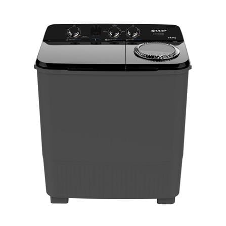 เครื่องซักผ้า 2 ถัง SHARP ES-TW100BK 10 กก. สีดำ_0