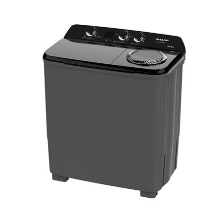 เครื่องซักผ้า 2 ถัง SHARP ES-TW100BK 10 กก. สีดำ_1