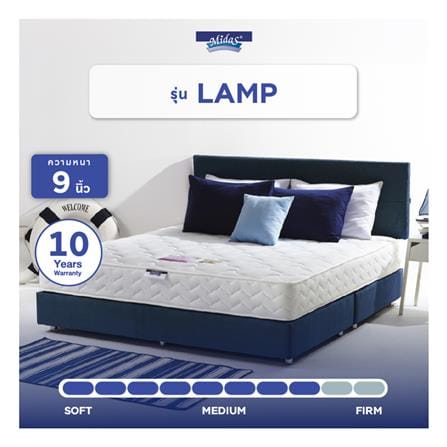 ที่นอนสปริง 6 ฟุต MIDAS รุ่น LAMP พร้อมหมอนหนุน 2 ชิ้น_13