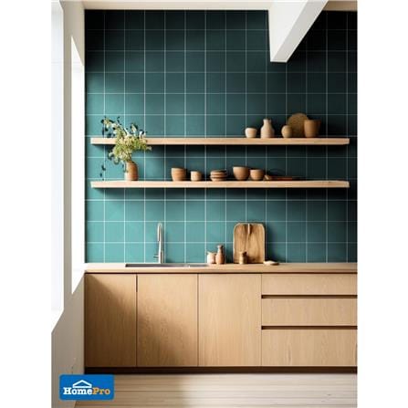 กระเบื้องผนังพอร์ซเลน 4x4 นิ้ว COTTO สลิม ฟอร์มา สีเขียว PM 1 ตร.ม._5