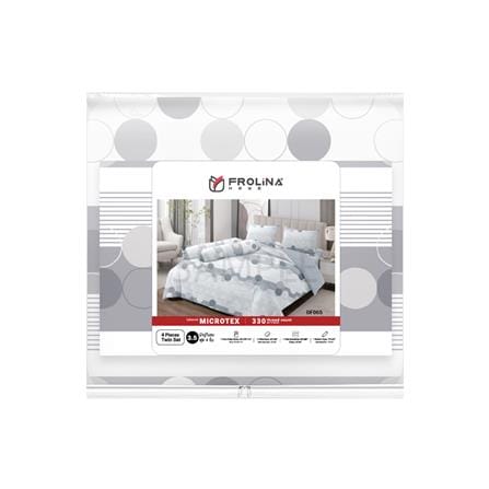 ชุดผ้าปูที่นอน 3.5 ฟุต 4 ชิ้น FROLINA MICROTEX DF065_4