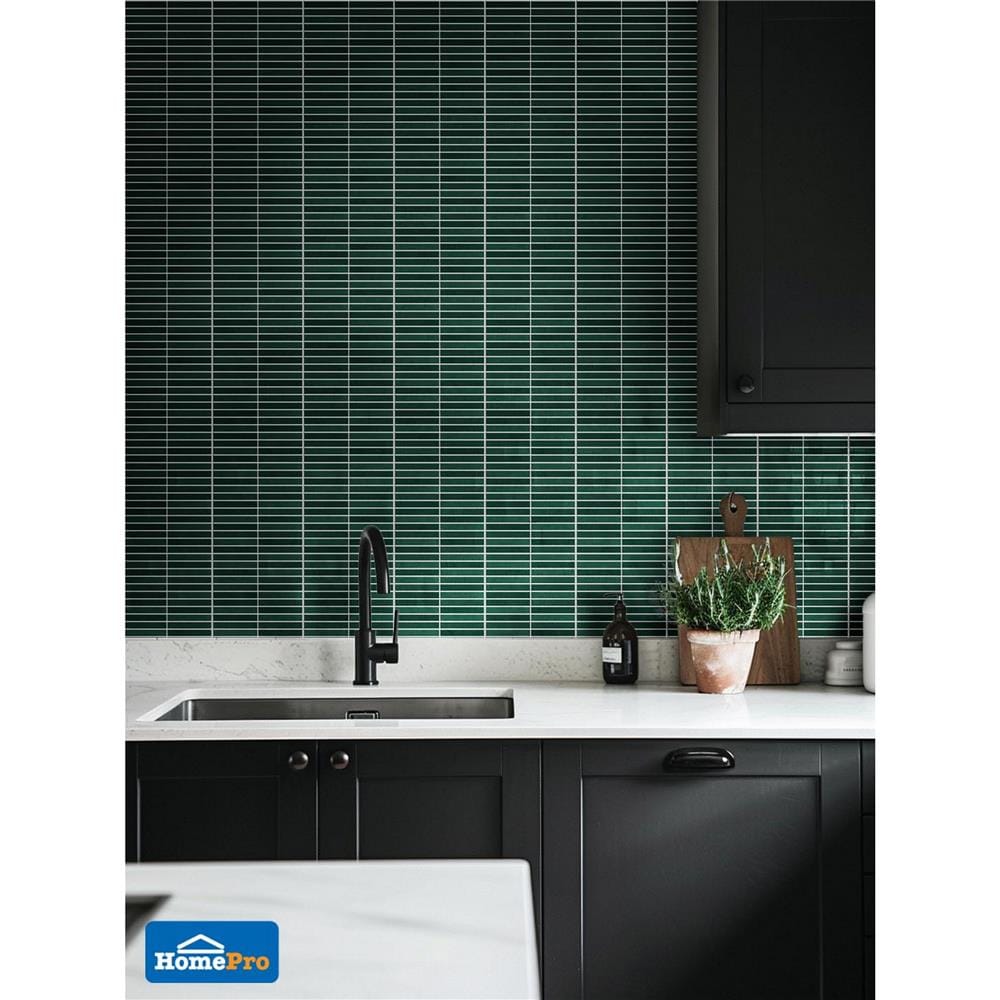 โมเสคพอร์ซเลน 30x30 ซม. COTTO ลิเนียร์ ฟอเรสท์ เขียว