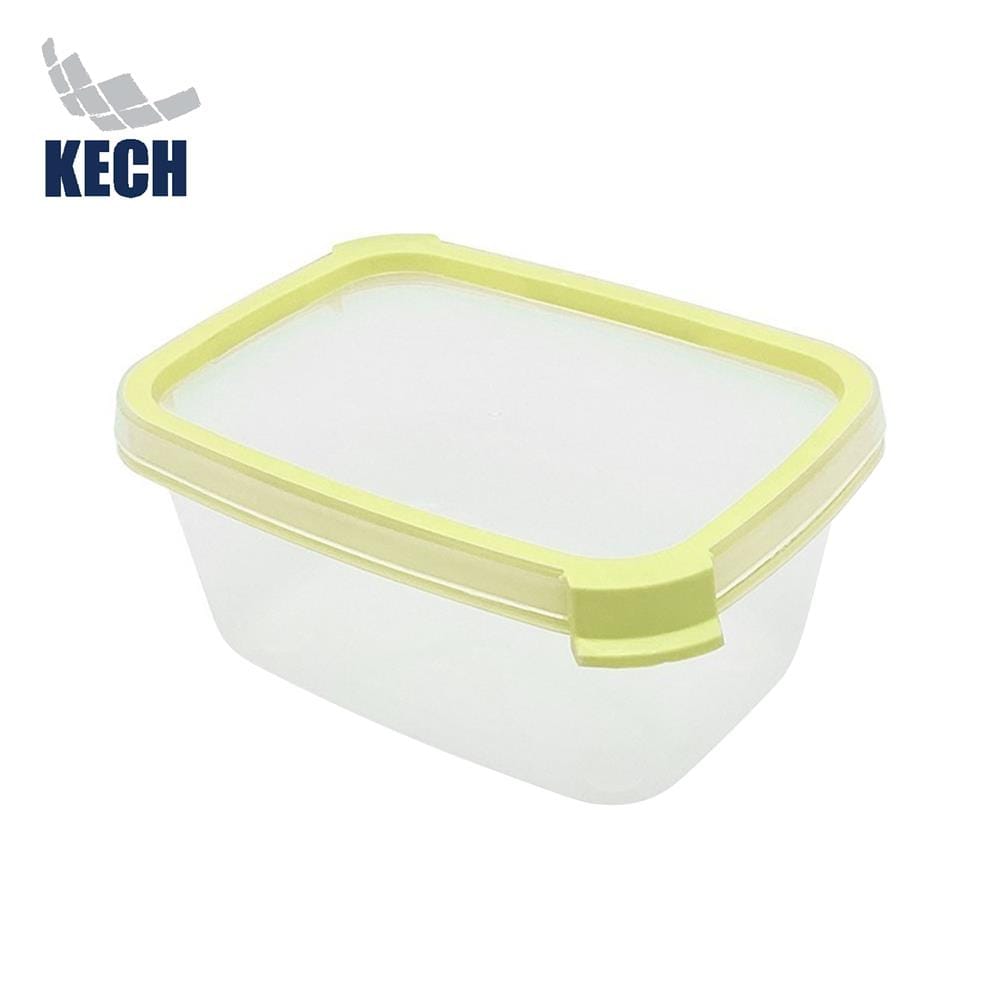 กล่องอาหารเหลี่ยม 0.5 ลิตร KECH NEAT สีเหลือง_0