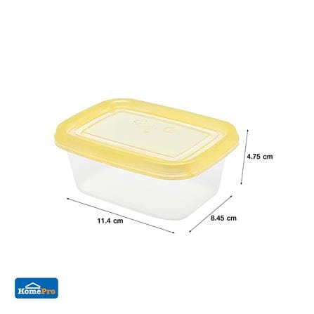กล่องอาหารเหลี่ยม 0.2 ลิตร KECH NOLA สีเหลือง_6