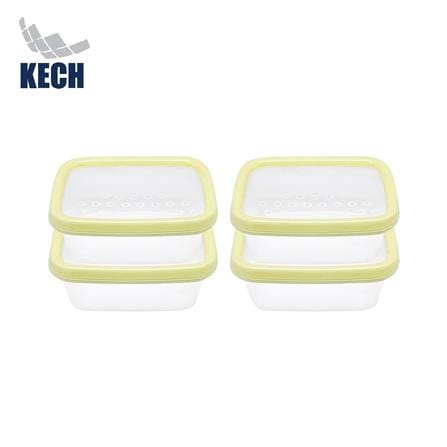กล่องอาหารเหลี่ยม 0.2 ลิตร KECH NICE สีเหลือง