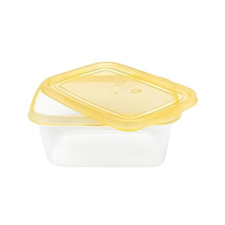 กล่องอาหารเหลี่ยม 0.5 ลิตร KECH NOLA สีเหลือง แพ็ก 4 ชิ้น_3