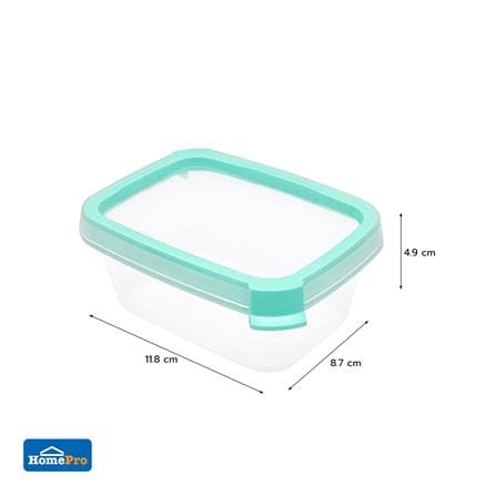 กล่องอาหารเหลี่ยม 0.2 ลิตร KECH NEAT สีเขียว (แพ็ก 2 ชิ้น)_6