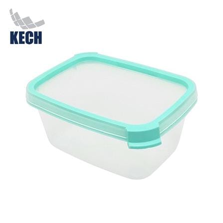 กล่องอาหารเหลี่ยม 0.5 ลิตร KECH NEAT สีเขียว