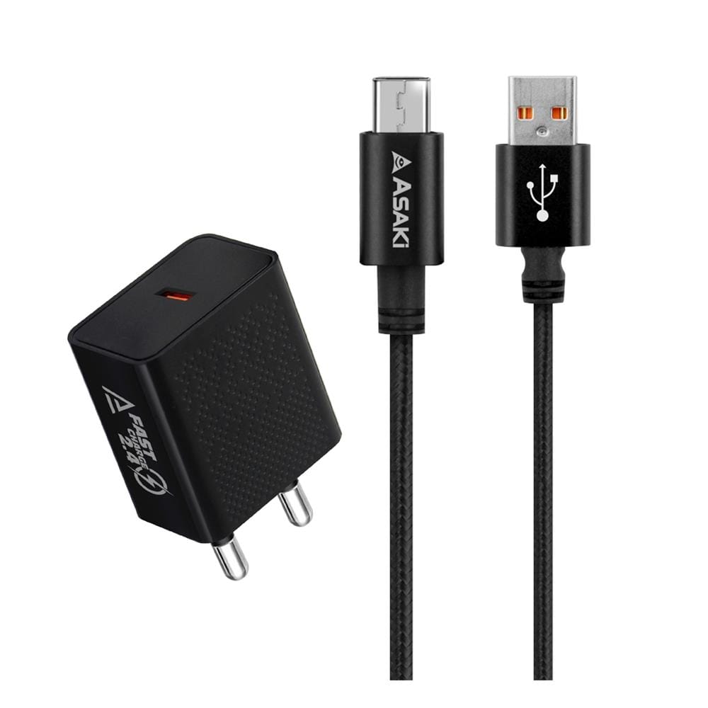 ชุดสายชาร์จ USB TO MICRO ASAKI A-2535