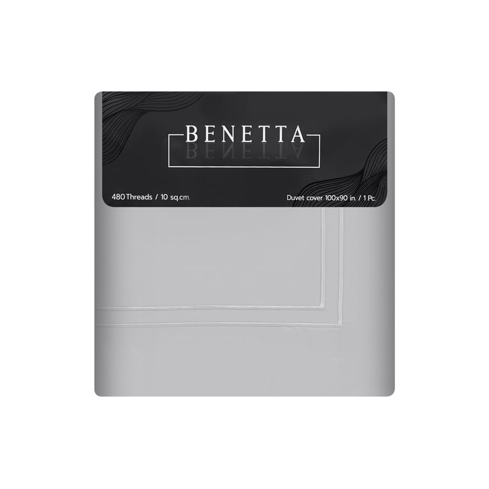 ปลอกผ้านวม BENETTA ELEGANCE 100x90 นิ้ว สี GREY