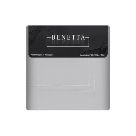 ปลอกผ้านวม BENETTA ELEGANCE 100x90 นิ้ว สี GREY_3