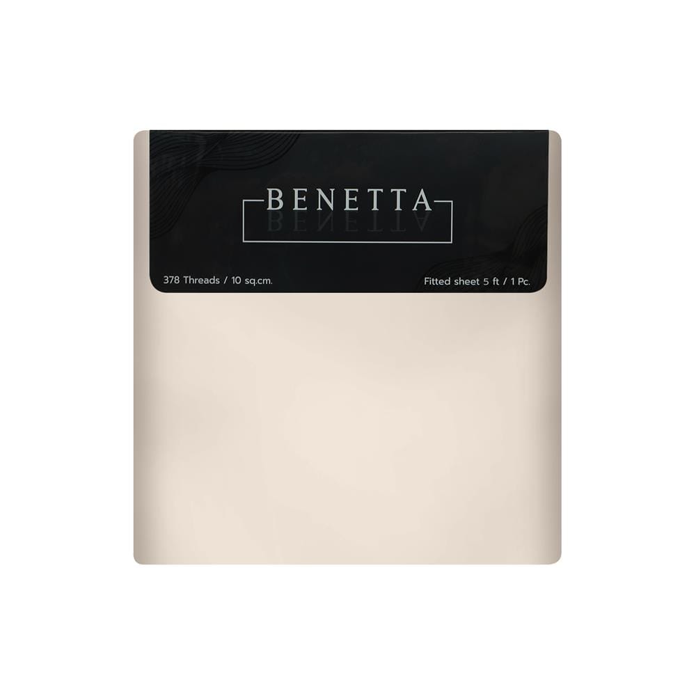 ผ้าปูที่นอน 5 ฟุต BENETTA MIST สี BEIGE
