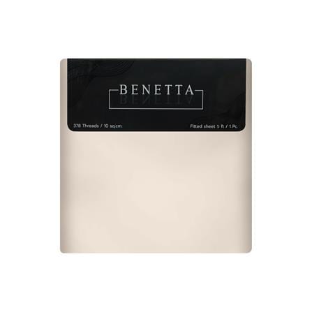 ผ้าปูที่นอน 5 ฟุต BENETTA MIST สี BEIGE_3