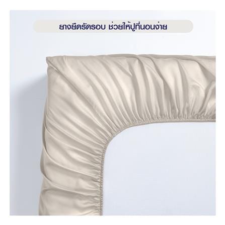 ผ้าปูที่นอน 5 ฟุต BENETTA MIST สี BEIGE_6