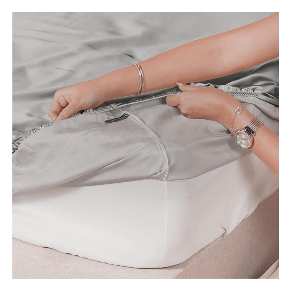 ผ้าปูที่นอน 3.5 ฟุต BENETTA OPERA สี SILVER