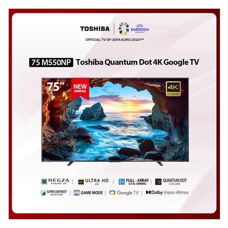 ทีวีคิวแอลอีดี 75 นิ้ว TOSHIBA (4K, QLED, GOOGLE TV) 75M550NP_2