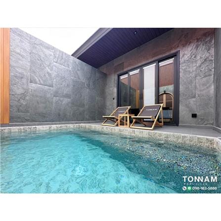 แผ่นตกแต่งผนัง STONE DECOR กรูฟ สโตน เทา 61x122 ซม._3