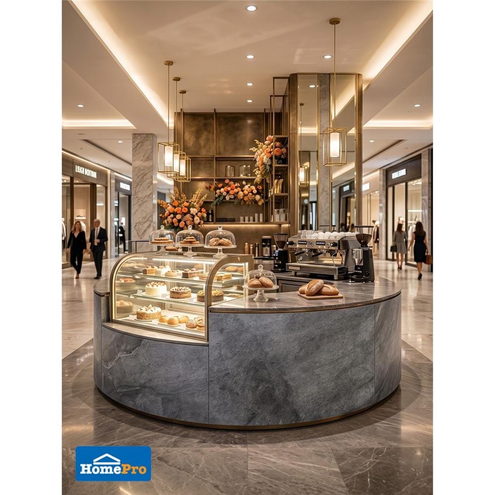 ผนังตกแต่ง STONE DECOR กรูฟ สโตน เทา 122x244 ซม.